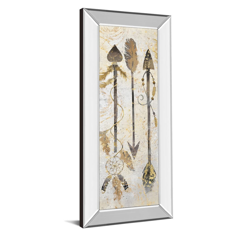 Classy Living Tribal Arrows Wall Art 18"x42", Mirrored Frame