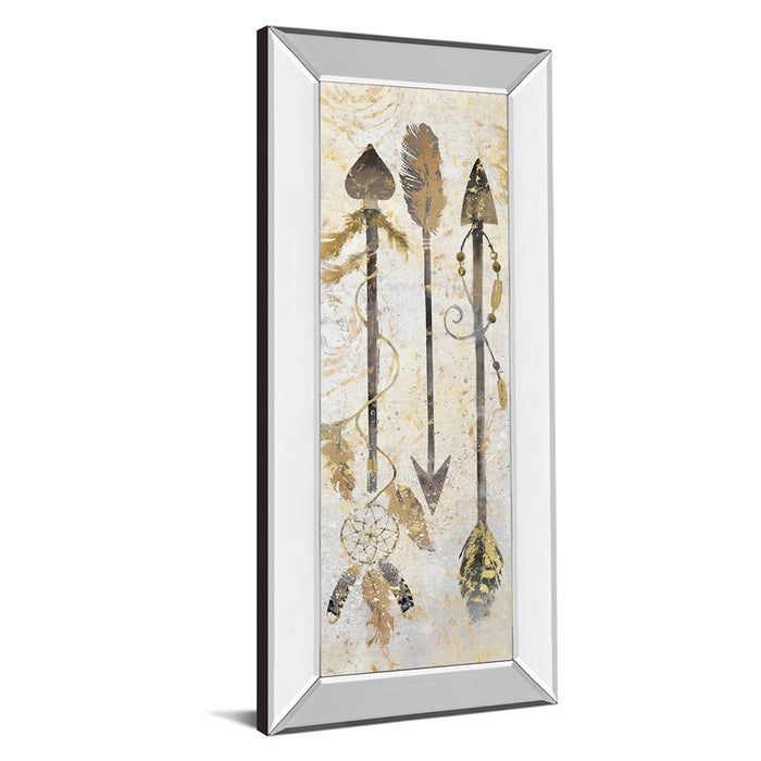 Classy Living Tribal Arrows Wall Art 18"x42", Mirrored Frame