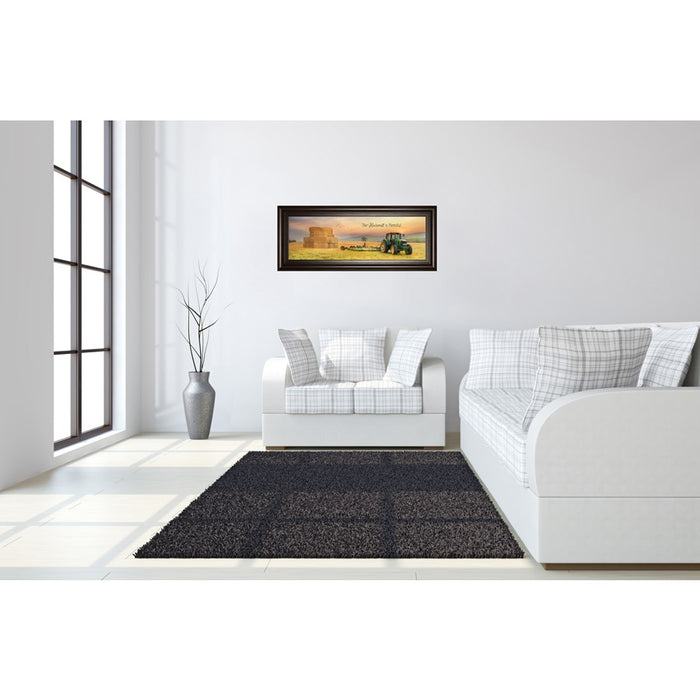 Classy Living Harvest Plenty Wall Art 42"x18", Dark Chocolate Frame