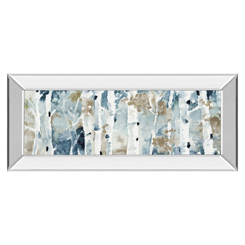 Classy Living Serene Woodland Wall Art 42"x18", Mirrored Frame