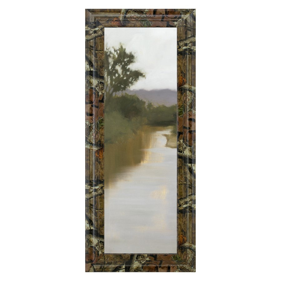Classy Living Misty River View Wall Art 18"x42", Brown Frame