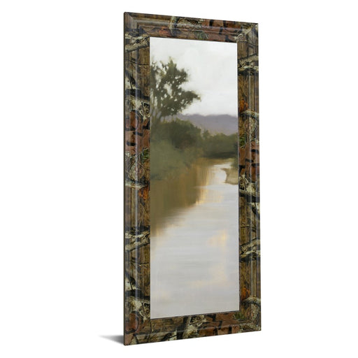 Classy Living Misty River View Wall Art 18"x42", Brown Frame