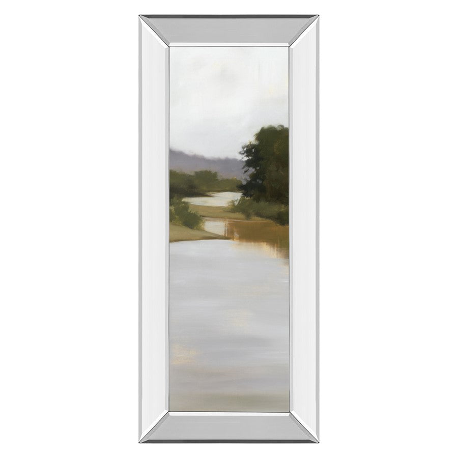 Classy Living Tranquil River Path Wall Art 18"x42", Mirrored Frame