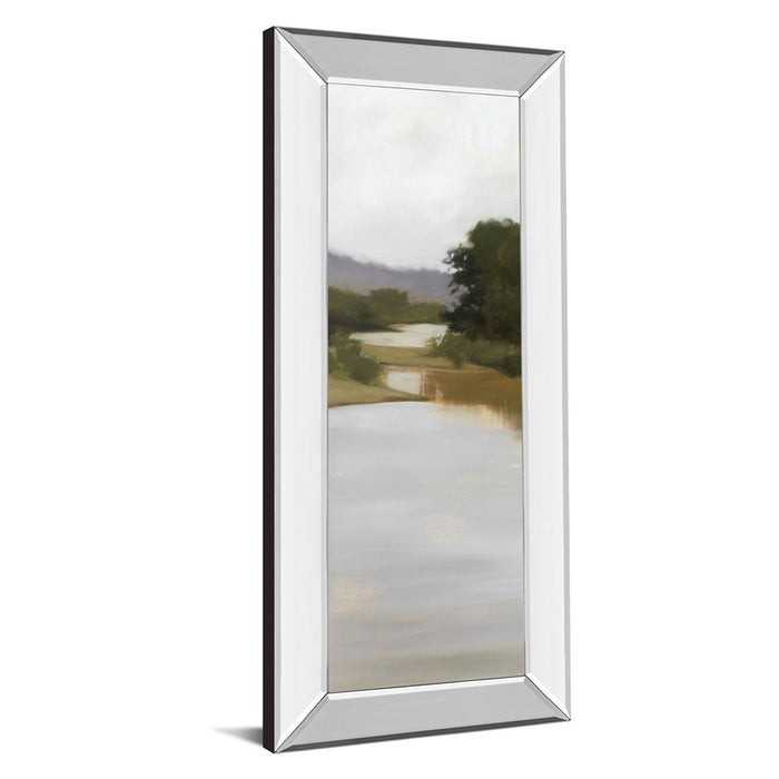 Classy Living Tranquil River Path Wall Art 18"x42", Mirrored Frame