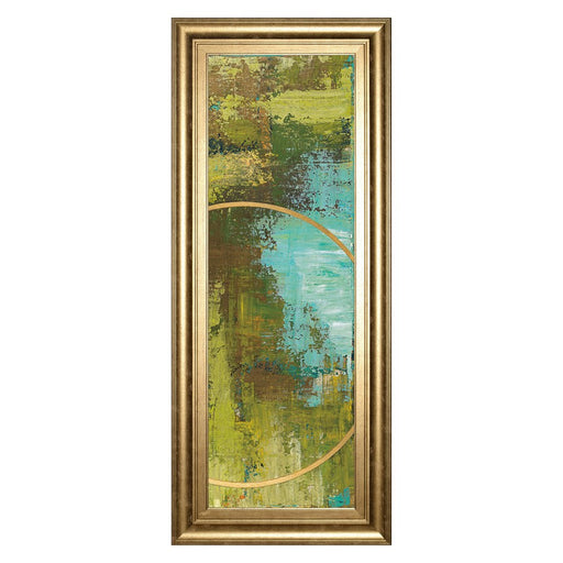 Classy Living Aller Chartreuse Wall Art 18"x42", GiIded Radiance Frame - 1691