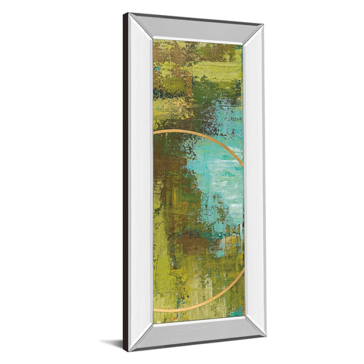 Classy Living Aller Chartreuse Wall Art 18"x42", Mirrored Frame