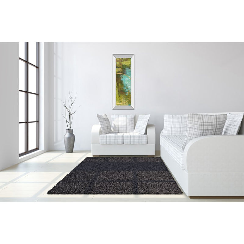 Classy Living Aller Chartreuse Wall Art 18"x42", Mirrored Frame