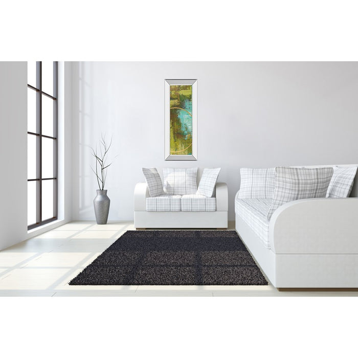 Classy Living Aller Chartreuse Wall Art 18"x42", Mirrored Frame