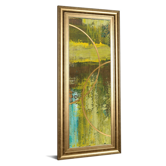 Classy Living Golden Eclipse Wall Art 18"x42", GiIded Radiance Frame
