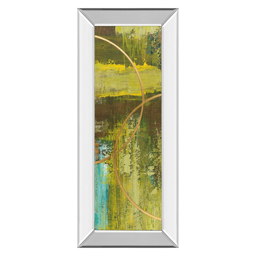 Classy Living Golden Eclipse Wall Art 18"x42", Mirrored Frame