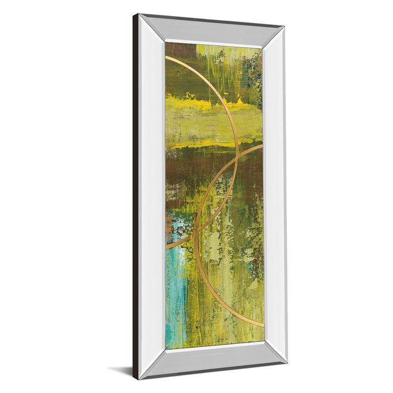 Classy Living Golden Eclipse Wall Art 18"x42", Mirrored Frame