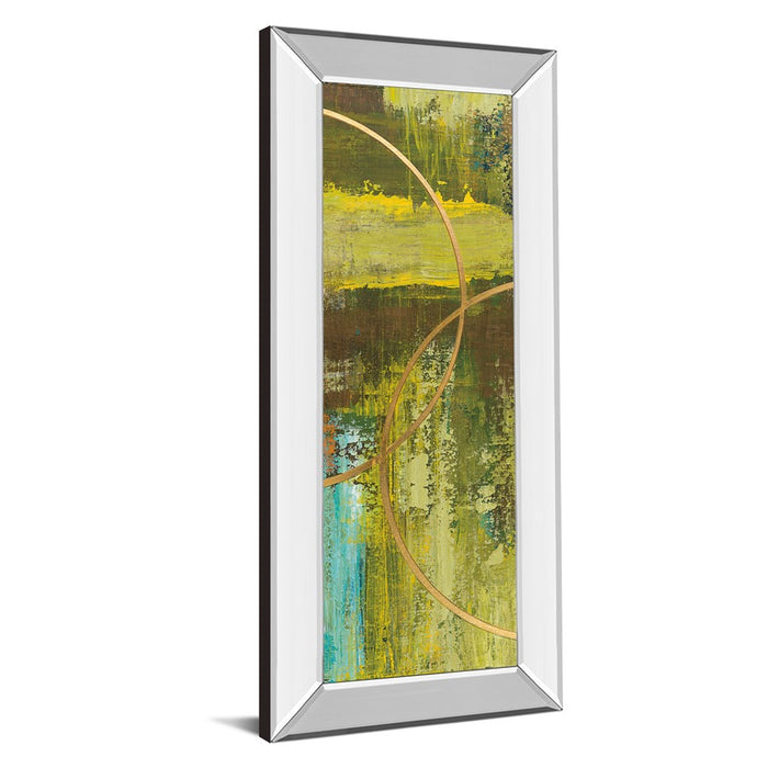 Classy Living Golden Eclipse Wall Art 18"x42", Mirrored Frame
