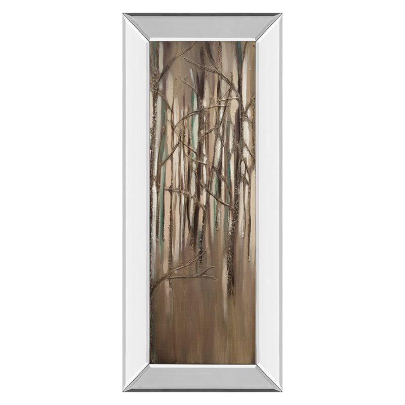 Classy Living Elegant Forest Wall Art 18"x42", Mirrored Frame