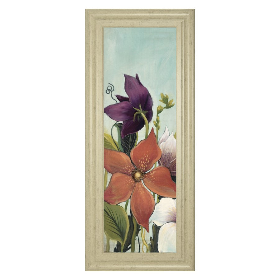 Classy Living Blooming Harmony Wall Art 18"x42", Ivory Bliss Frame