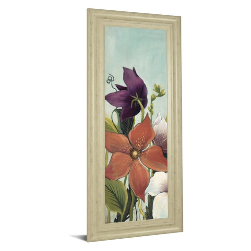 Classy Living Blooming Harmony Wall Art 18"x42", Ivory Bliss Frame