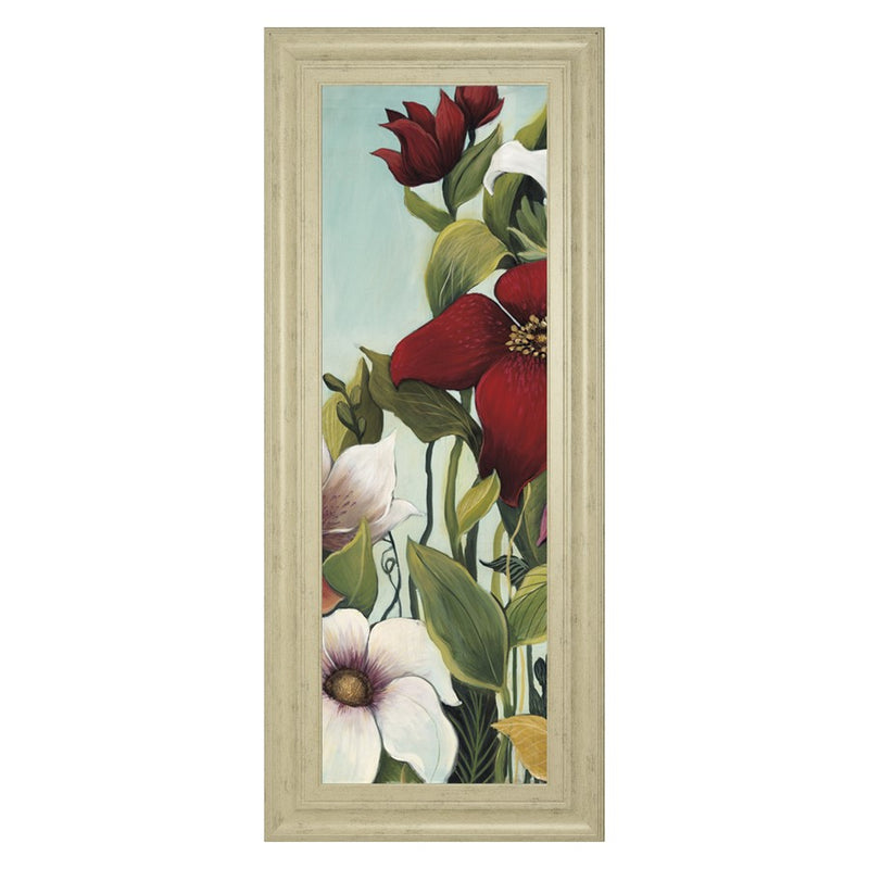 Classy Living Efflorescence Wall Art 18"x42", Ivory Bliss Frame