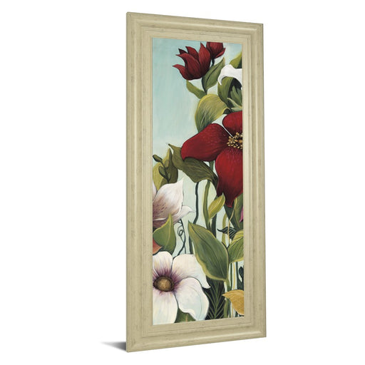 Classy Living Efflorescence Wall Art 18"x42", Ivory Bliss Frame