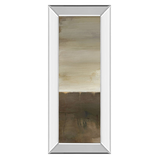 Classy Living Sand Veil Horizon Wall Art 18"x42", Mirrored Frame