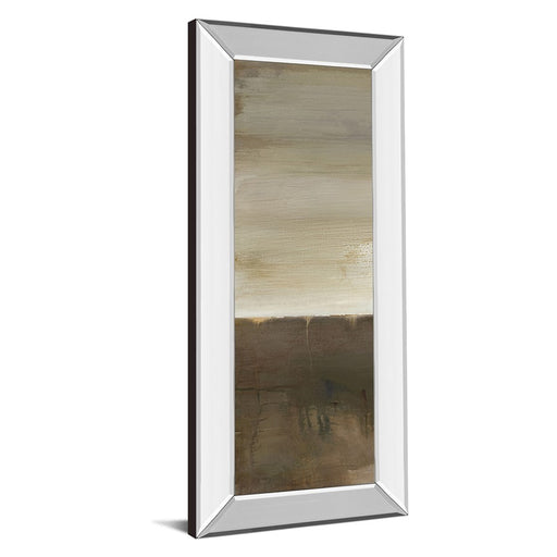 Classy Living Sand Veil Horizon Wall Art 18"x42", Mirrored Frame