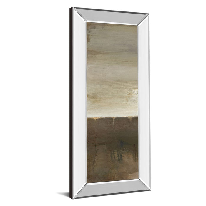 Classy Living Sand Veil Horizon Wall Art 18"x42", Mirrored Frame