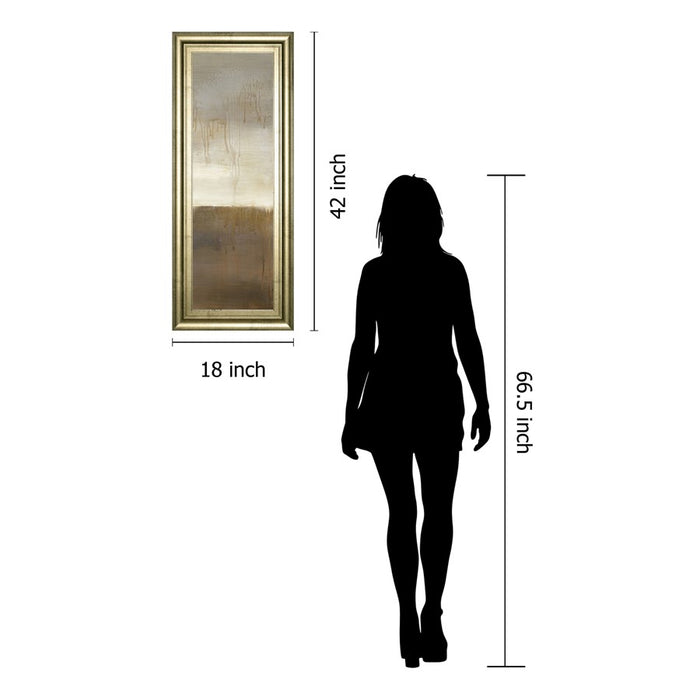 Classy Living September Fog Wall Art 18"x42", Crisp Chardonnay Frame