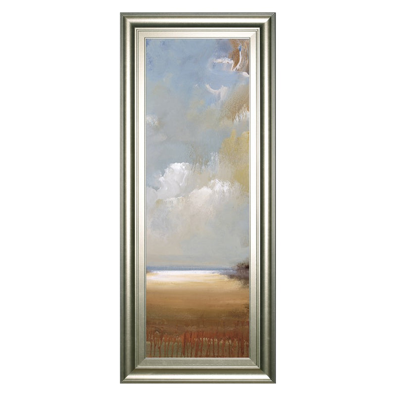 Classy Living Serene Skies Wall Art 18"x42", Silver Serenity Frame