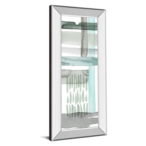 Classy Living Serene Strata Wall Art 18"x42", Mirrored Frame