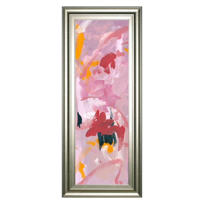 Classy Living Vibrant Whispers Wall Art 18"x42", Silver Frame
