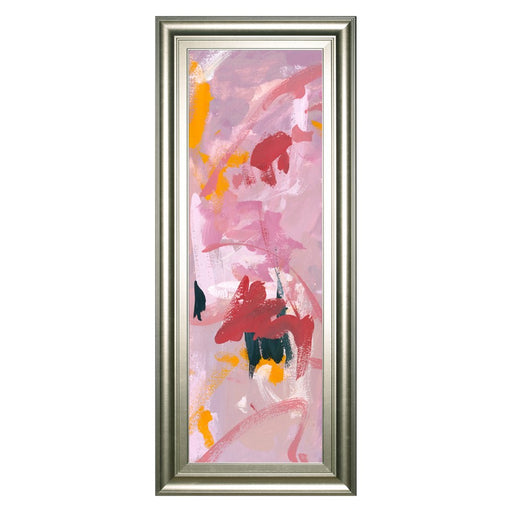 Classy Living Vibrant Whispers Wall Art 18"x42", Siver Frame - 1718