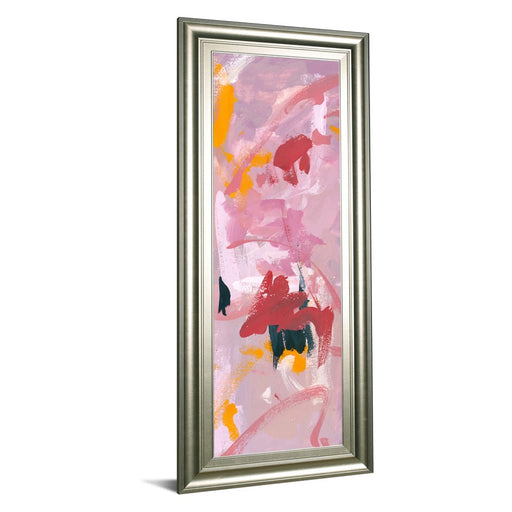 Classy Living Vibrant Whispers Wall Art 18"x42", Silver Frame