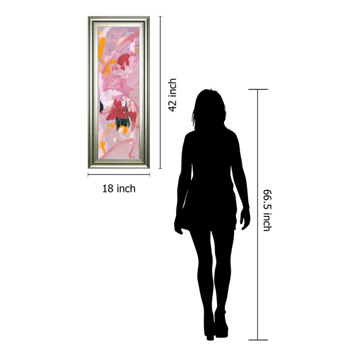 Classy Living Vibrant Whispers Wall Art 18"x42", Silver Frame