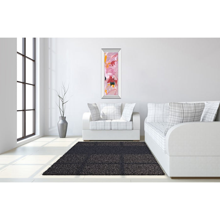 Classy Living Vibrant Whispers Wall Art 18"x42", Mirrored Frame