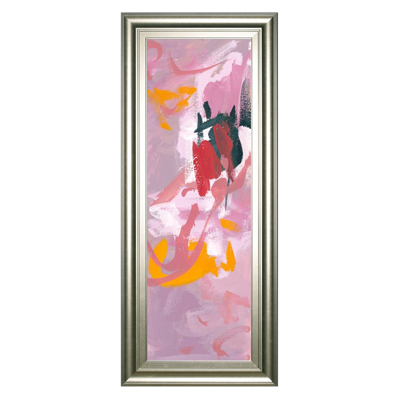 Classy Living Vibrant Flow Wall Art 18"x42", Silver Serenity Frame
