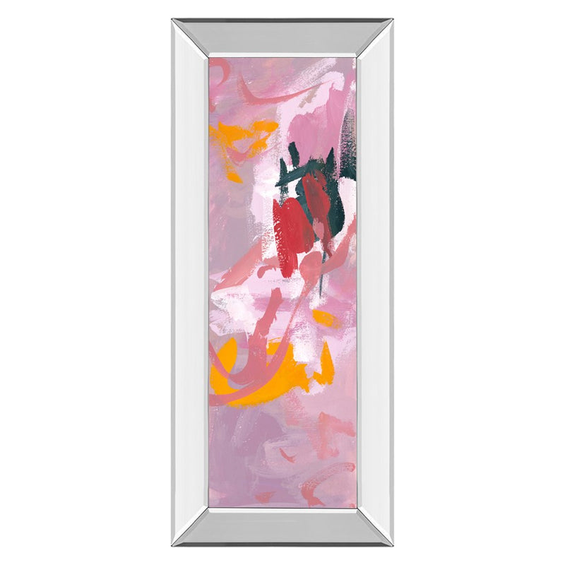 Classy Living Vibrant Flow Wall Art 18"x42", Mirrored Frame