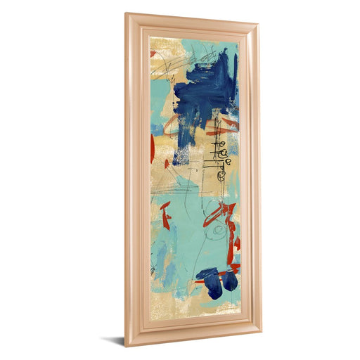 Classy Living Abstract Fusion Wall Art 18"x42", Rose Gold Romance Frame