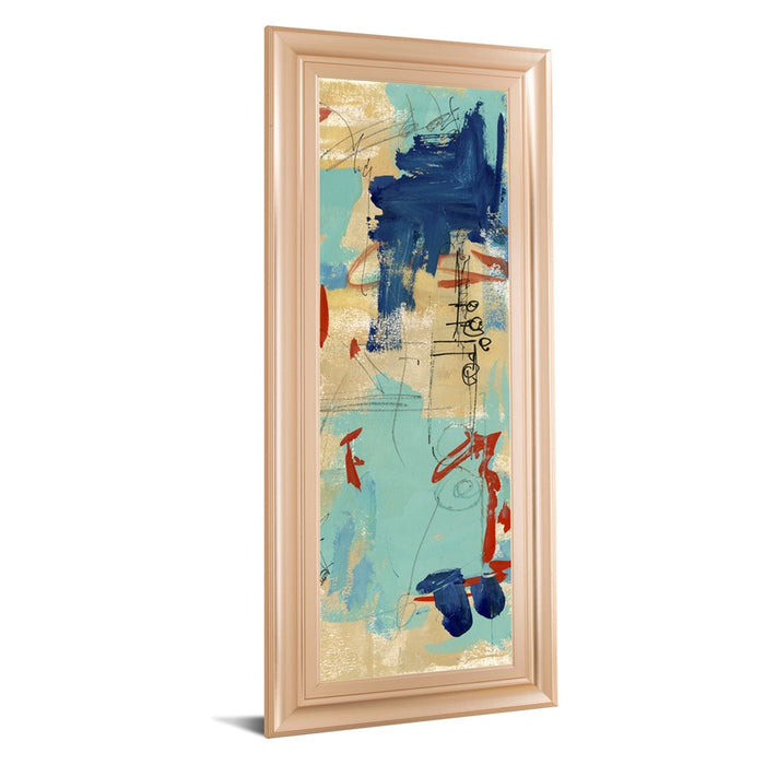 Classy Living Abstract Fusion Wall Art 18"x42", Rose Gold Romance Frame