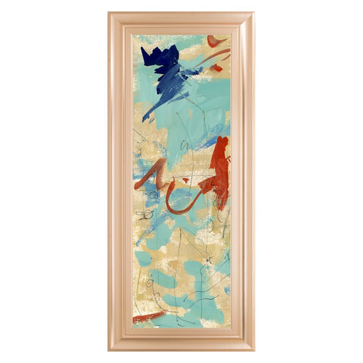 Classy Living Mist Meadow Wall Art 18"x42", Rose Gold Romance Frame
