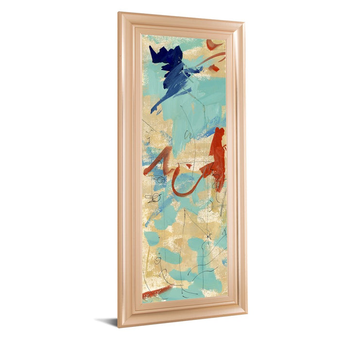 Classy Living Mist Meadow Wall Art 18"x42", Rose Gold Romance Frame