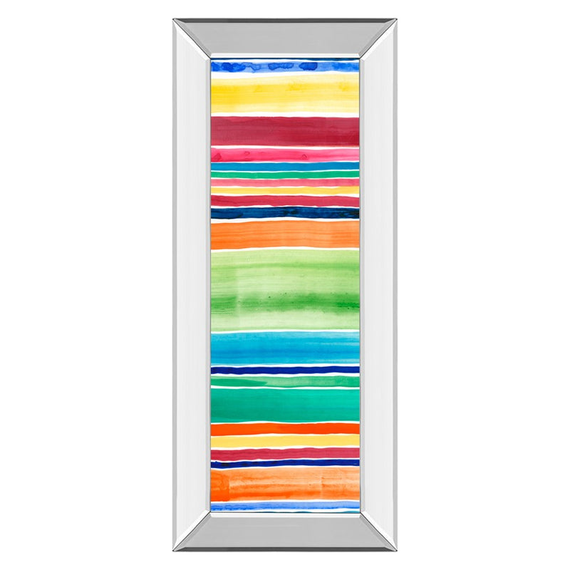 Classy Living Sunwashed Horizons Wall Art 18"x42", Mirrored Frame