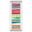 Classy Living Vibrant Stripes Wall Art 18"x42", Mirrored Frame