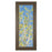 Classy Living Serene Leaf Escape Wall Art 18"x42", Tranquil Ash Frame