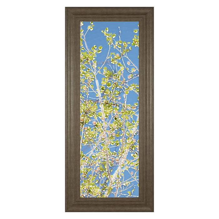 Classy Living Serene Leaf Escape Wall Art 18"x42", Tranquil Ash Frame