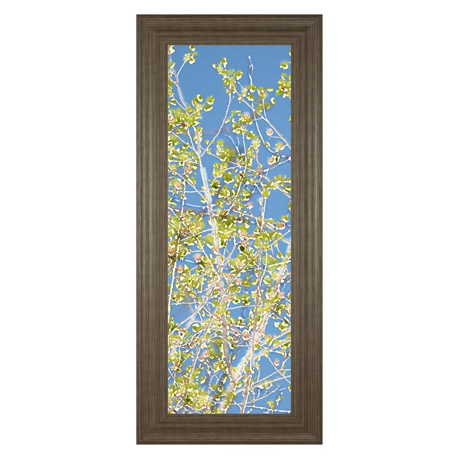 Classy Living Serene Leaf Escape Wall Art 18"x42", Tranquil Ash Frame