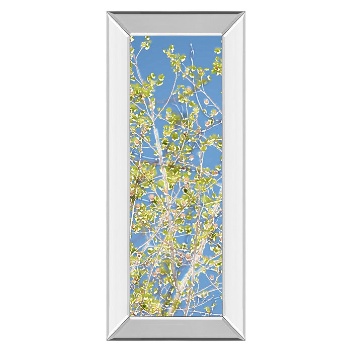 Classy Living Serene Leaf Escape Wall Art 18"x42", Mirrored Frame