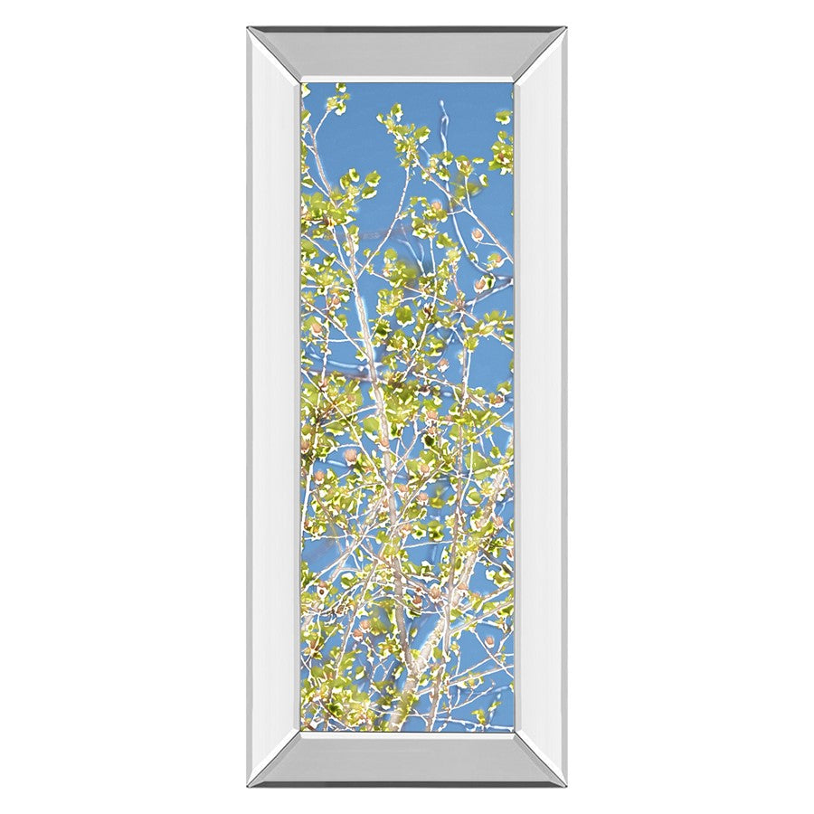Classy Living Serene Leaf Escape Wall Art 18"x42", Mirrored Frame