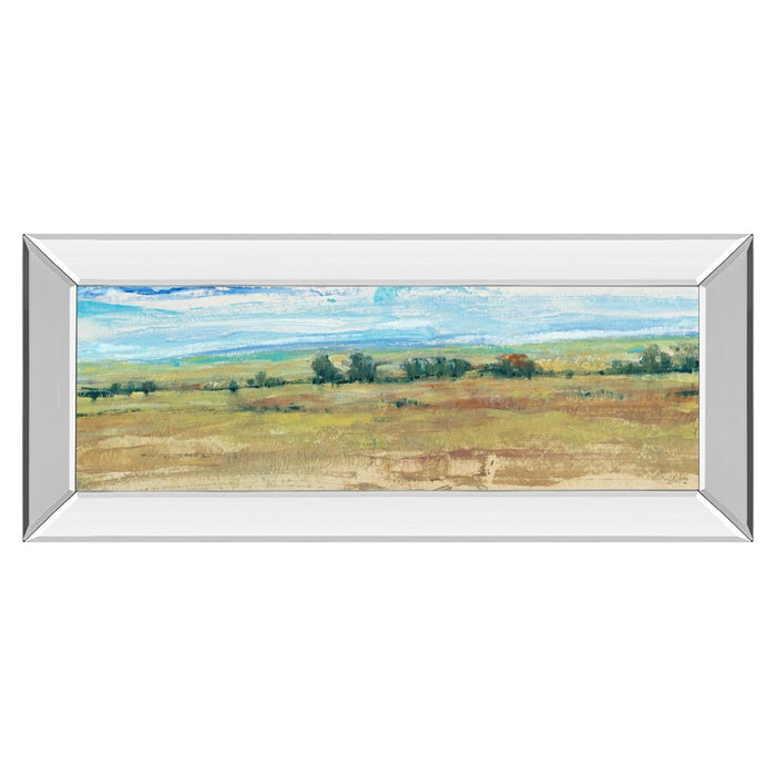 Classy Living Gentle Prairie Wall Art 42"x18", Mirrored Frame