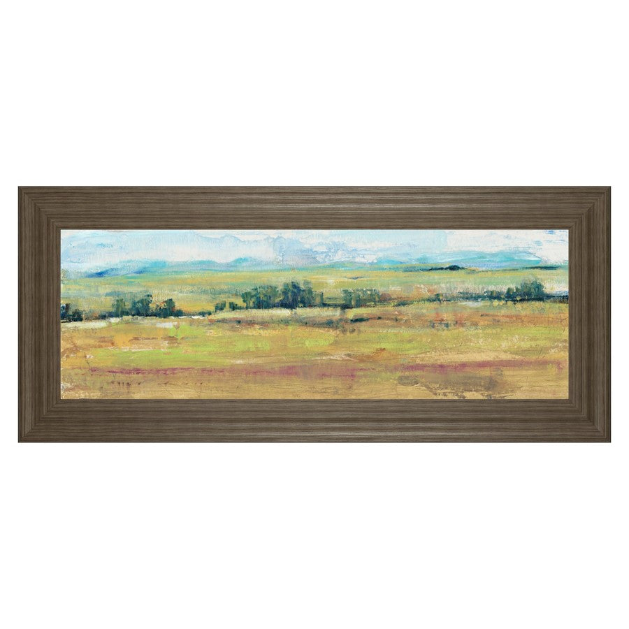 Classy Living Distant Treeline Wall Art 42"x18", Tranquil Ash Frame