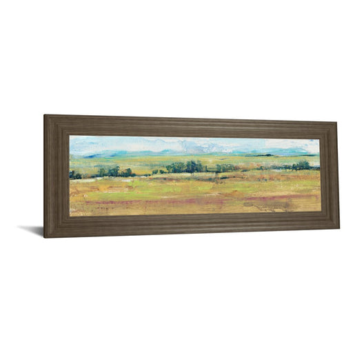Classy Living Distant Treeline Wall Art 42"x18", Tranquil Ash Frame
