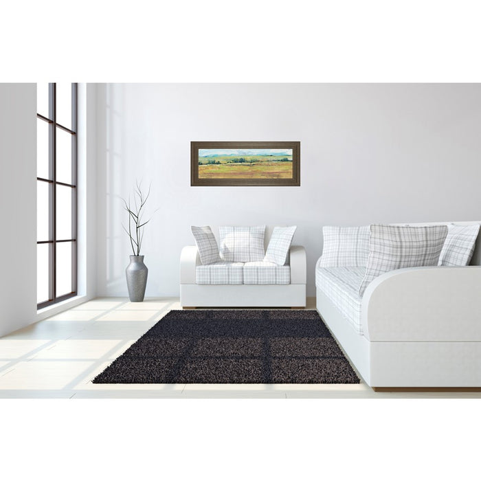 Classy Living Distant Treeline Wall Art 42"x18", Tranquil Ash Frame