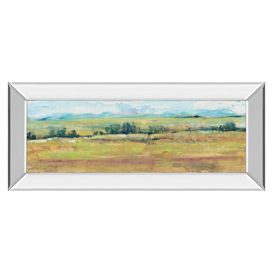 Classy Living Distant Treeline Wall Art 42"x18", Mirrored Frame